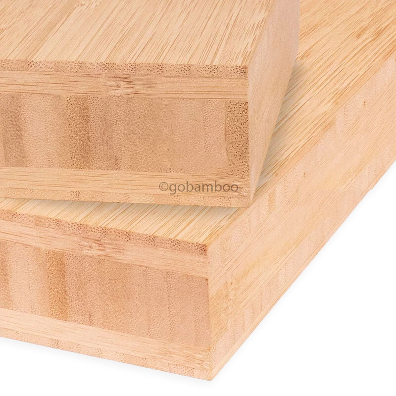 Vertikal gepresstes Bambusplatte 40 mm 5-lagig Light Caramel