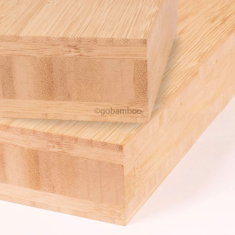 Vertikal gepresstes Bambusplatte 40 mm 5-lagig Light Caramel